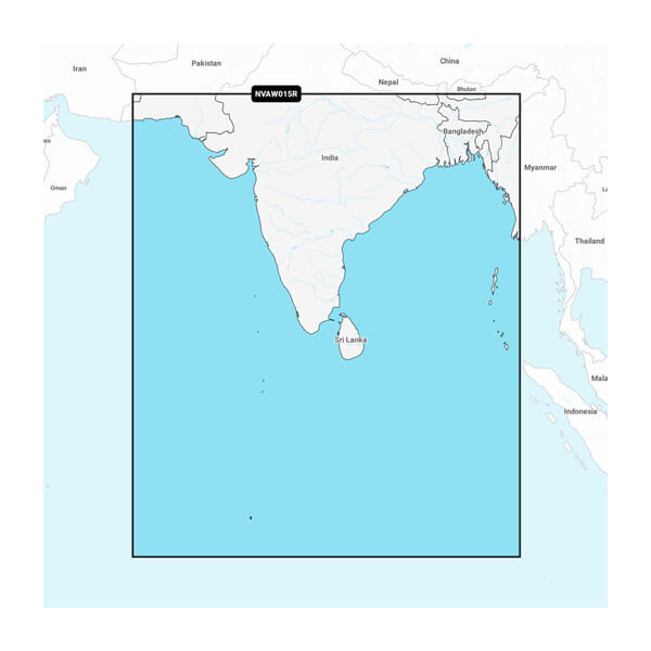 Indian Subcontinent - Peta Laut